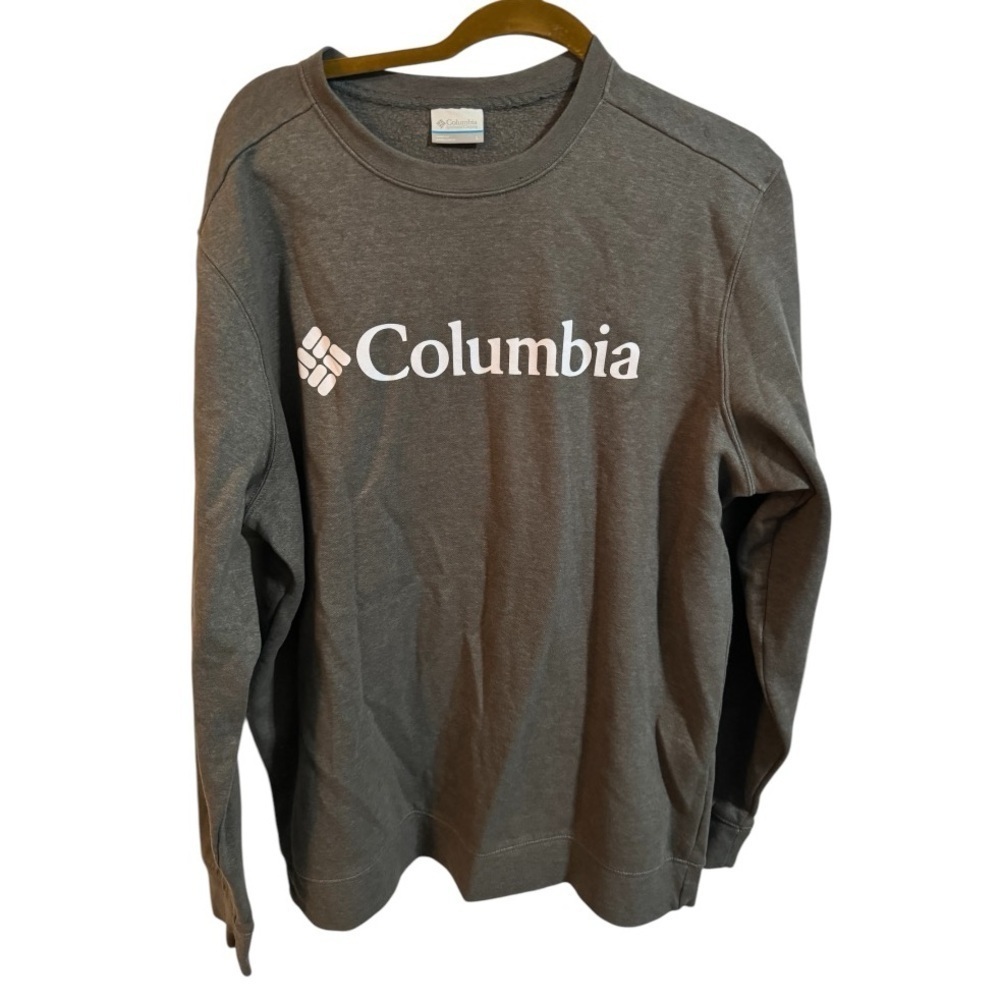 Columbia Gray Pullover Crew Neck Sweatshirt